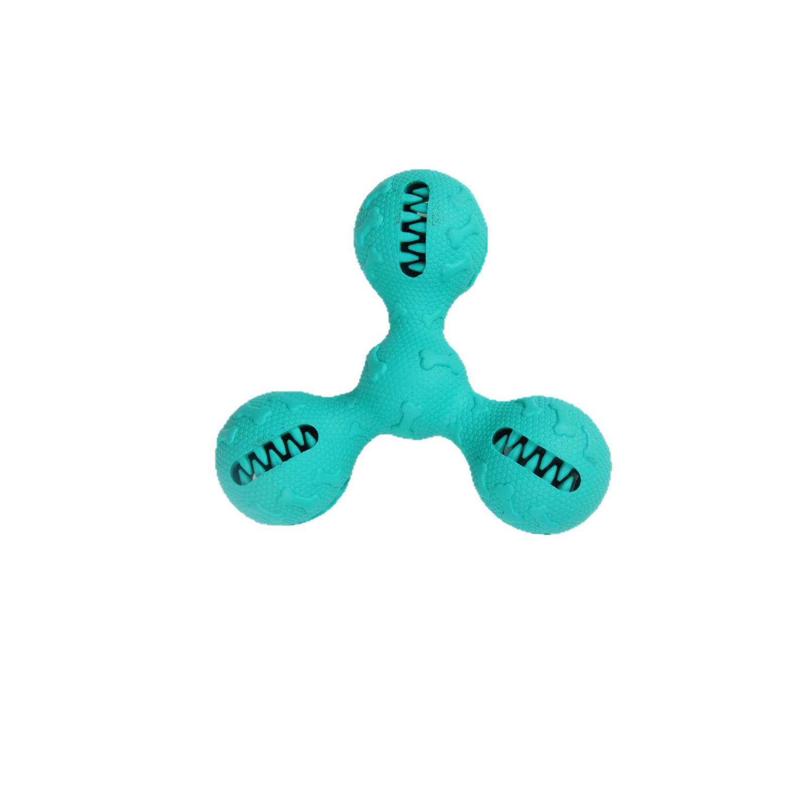 Rubber Treat Dispensing Dog Toy - Brinquedo Interativo Educacional para Pets, Bola
