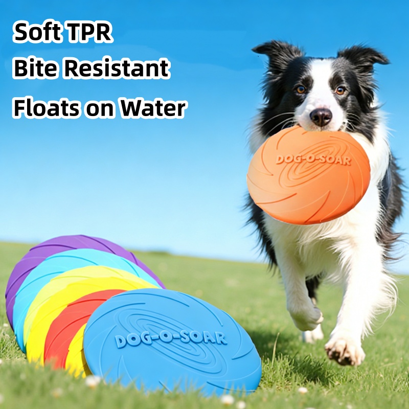 Brinquedos de disco voador res - Flying Disc Dog Training Toy avaliação e preço