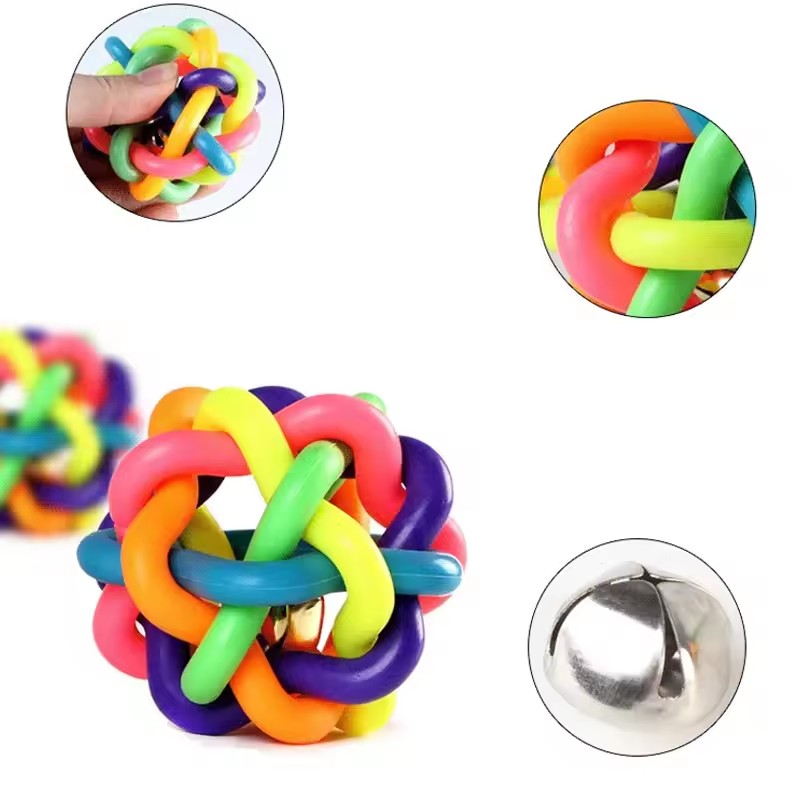 Brinquedo Colorido de Borracha - Interactive Squeaky Plush Dog Toy avaliação e preço