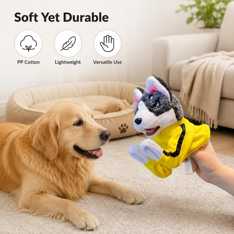 Brinquedo Interativo de Pelúci - Interactive Squeaky Plush Dog Toy avaliação e preço