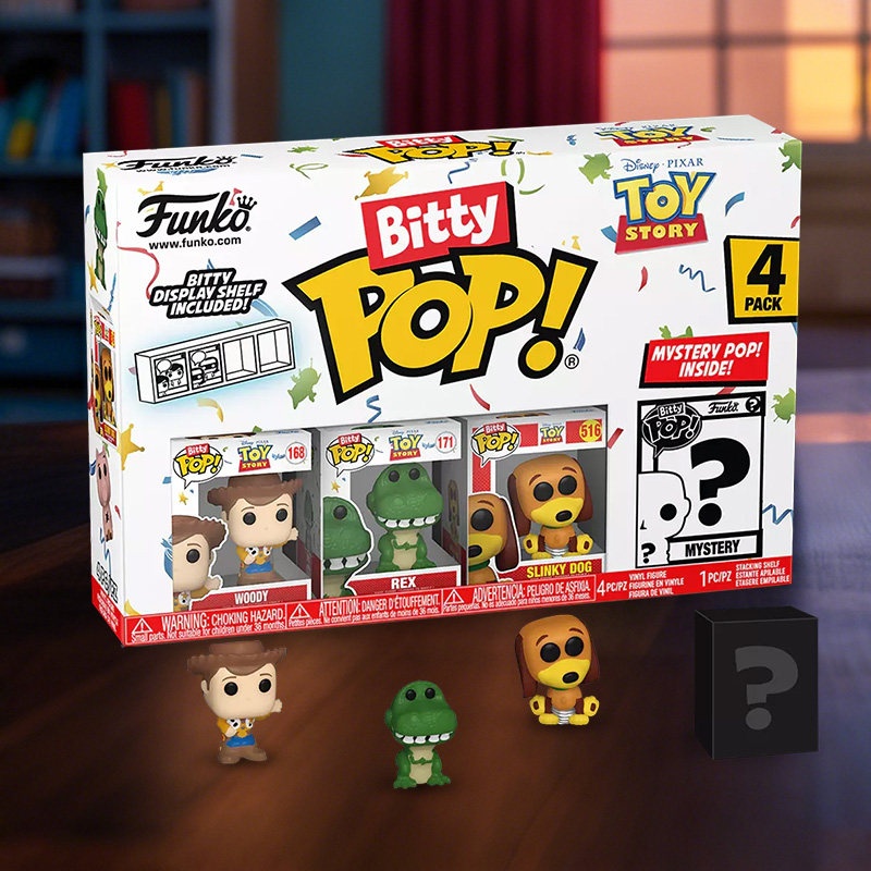 Funko Bitty Pop Toy Story Wood - Interactive Squeaky Plush Dog Toy avaliação e preço