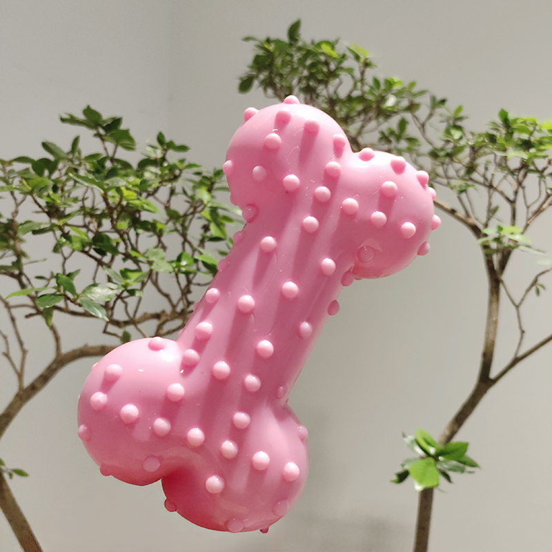Brinquedo para cães, som de bo - Teeth Cleaning Dog Chew Bone avaliação e preço