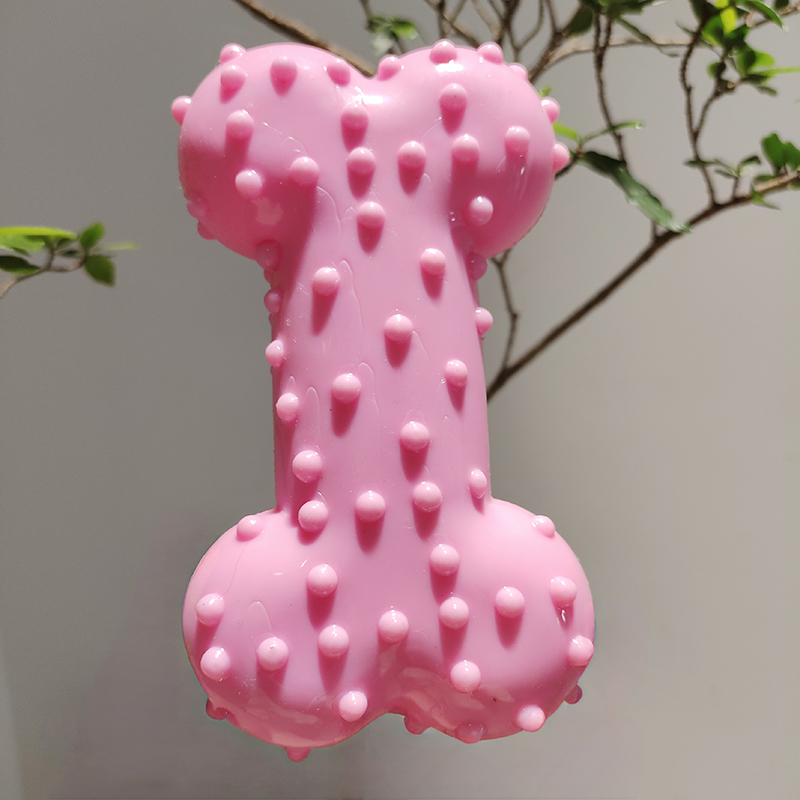 Brinquedo para cães, som de bo - Teeth Cleaning Dog Chew Bone avaliação e preço